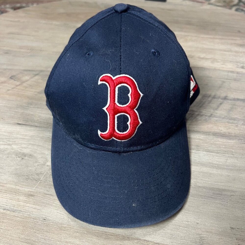 Boston Red Sox Youth Baseball Cap Team MLB Navy Adjustable Strap By OC Sports